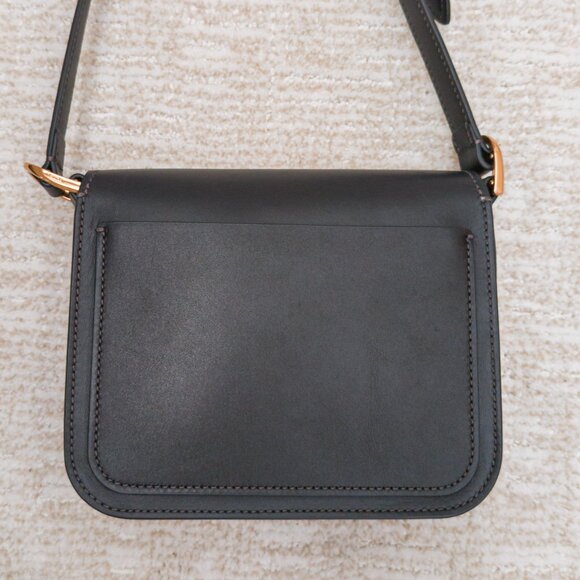 Fossil Lennox Black Leather Crossbody Bag – Gold Hardware, Sleek & Structured - Picture 7 of 13